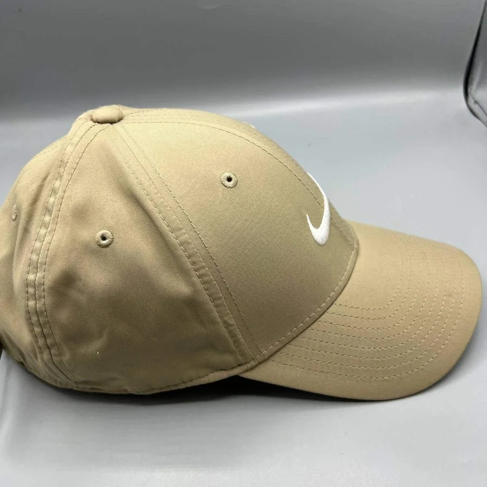 Nike Golf Hat Men Brown Legacy 91 Dri-Fit Embroidered‎ Swoosh Strap Back Cap